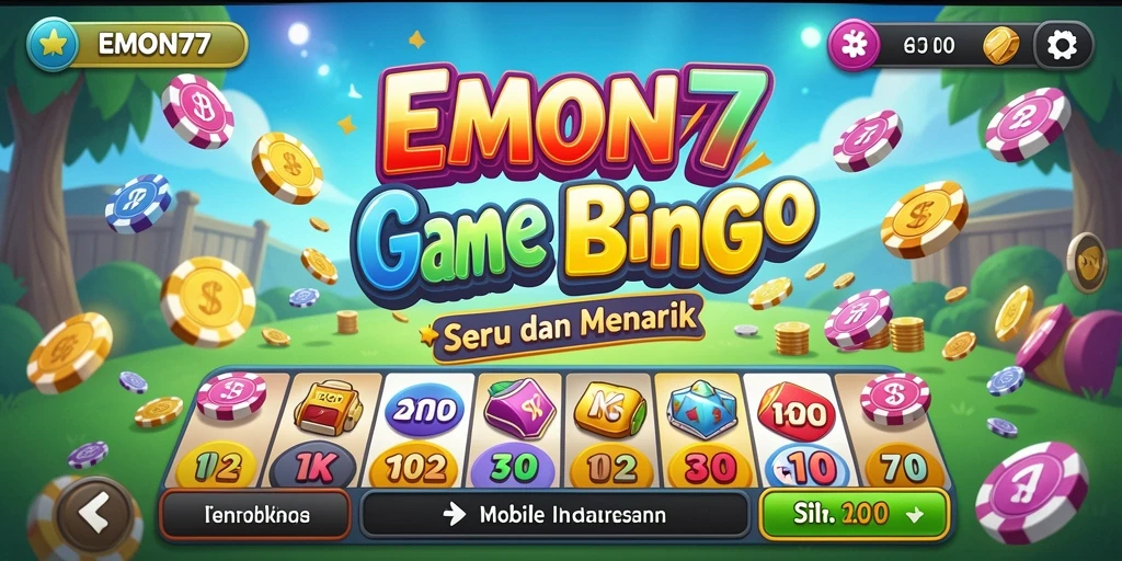 Tampilan gameplay seru dari EMON77 dengan pengalaman Bingo yang menantang.