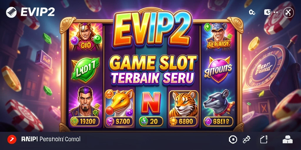 Screenshot gameplay EVIP2 dengan tampilan slot yang menarik dan interaktif.