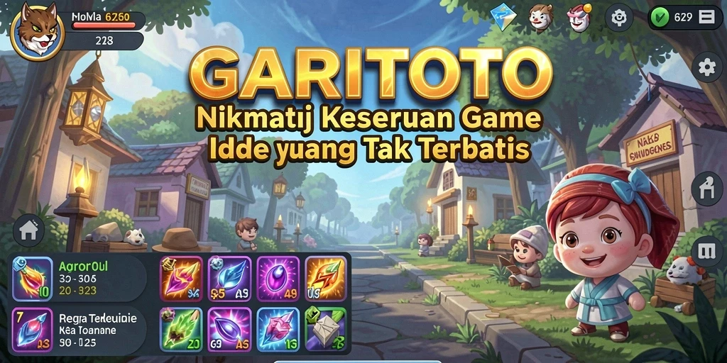 Screenshot utama GARITOTO menampilkan gameplay Idle yang mengasyikkan.