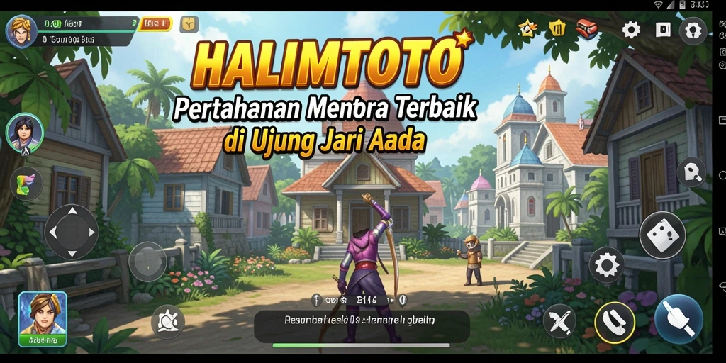 Tampilan menara pertahanan yang menakjubkan dalam HALIMTOTO.