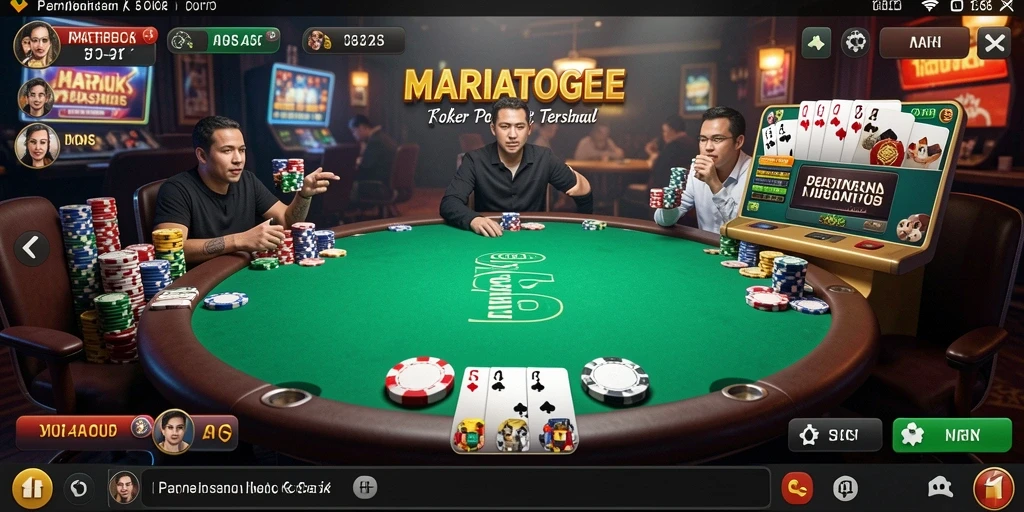 Gameplay seru di MARIATOGEL dengan berbagai mode Poker.