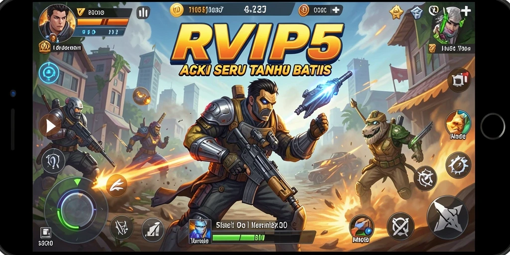 Tampilan gameplay RVIP5 yang penuh aksi dan seru.