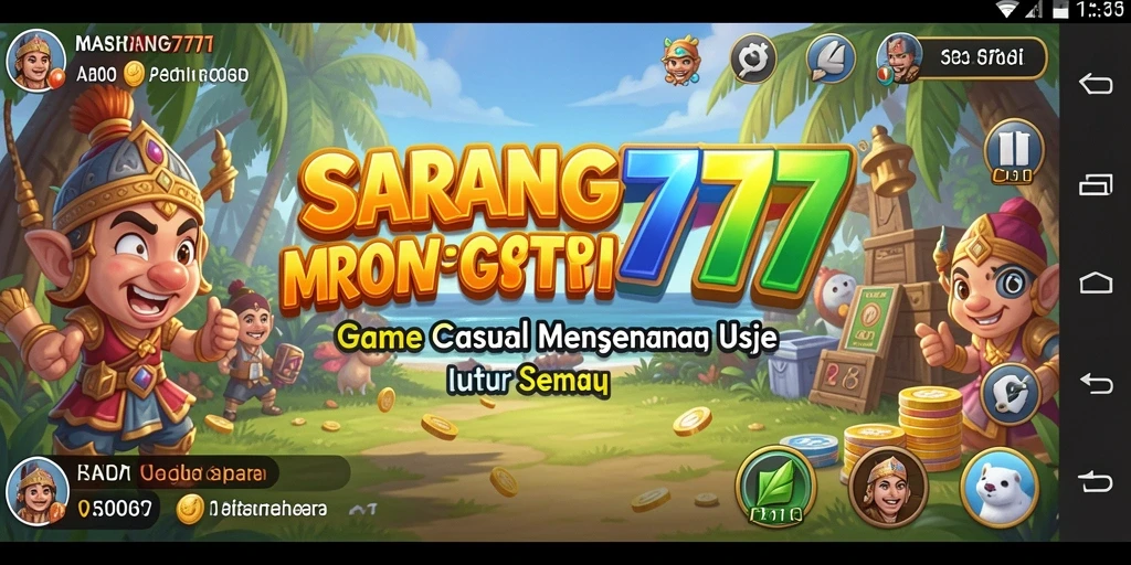 Tampilan gameplay SARANG777 yang ceria dan menghibur.