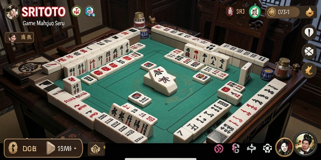 Screenshot utama <strong>SRITOTO</strong> menampilkan gameplay Mahjong yang mengasyikkan.