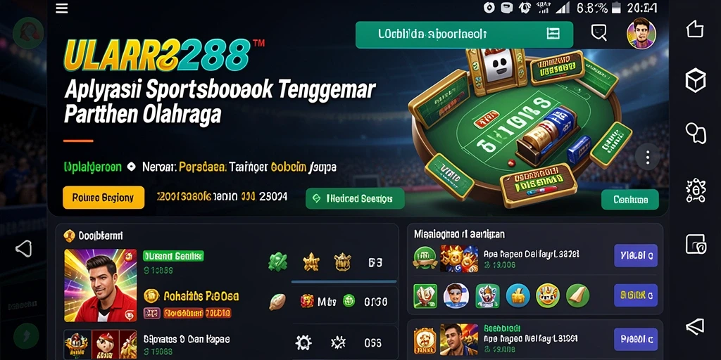 Tampilan gameplay langsung dari aplikasi Sportsbook ULAR288.